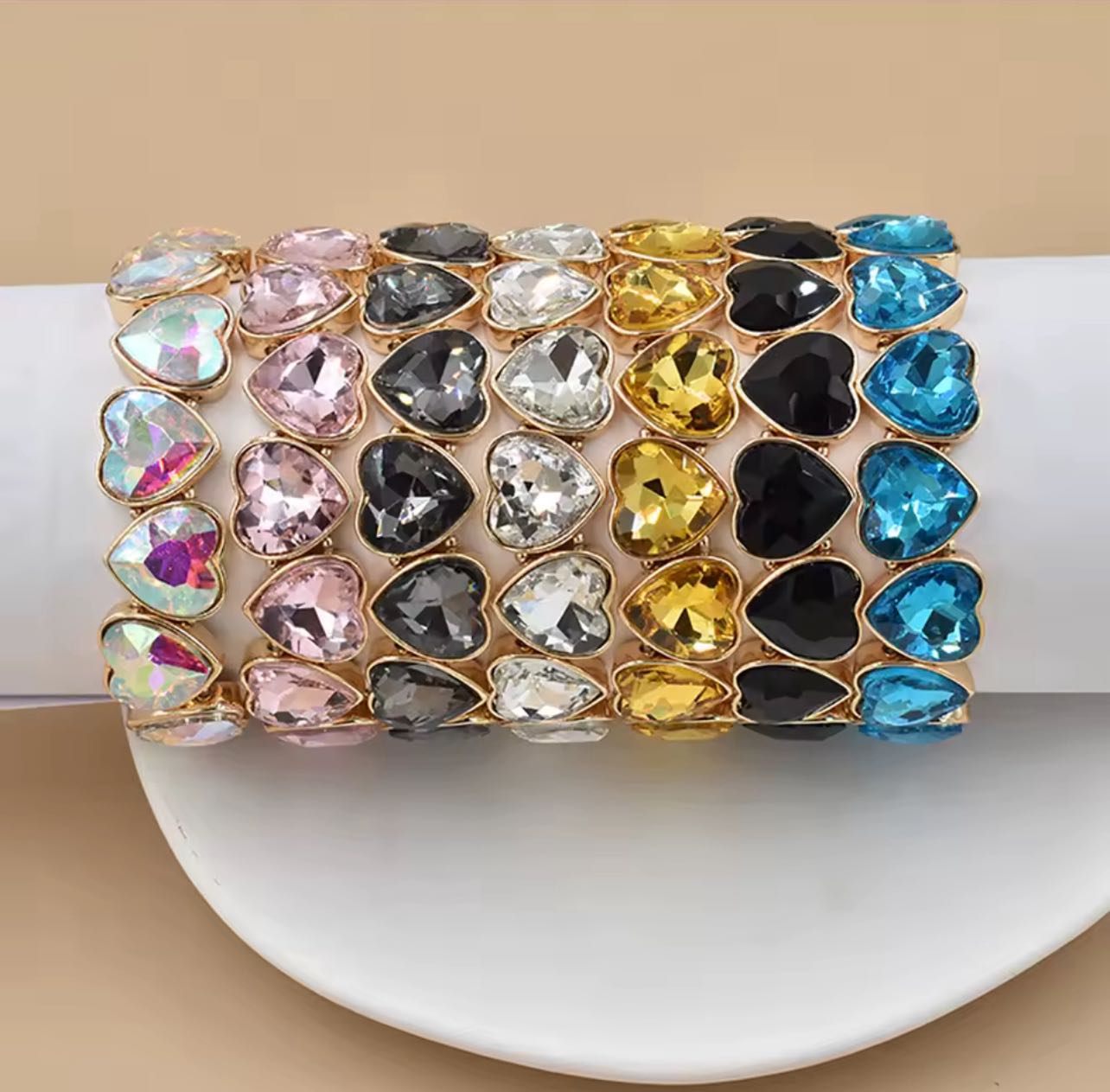 Gold Infinity Hearts Ring