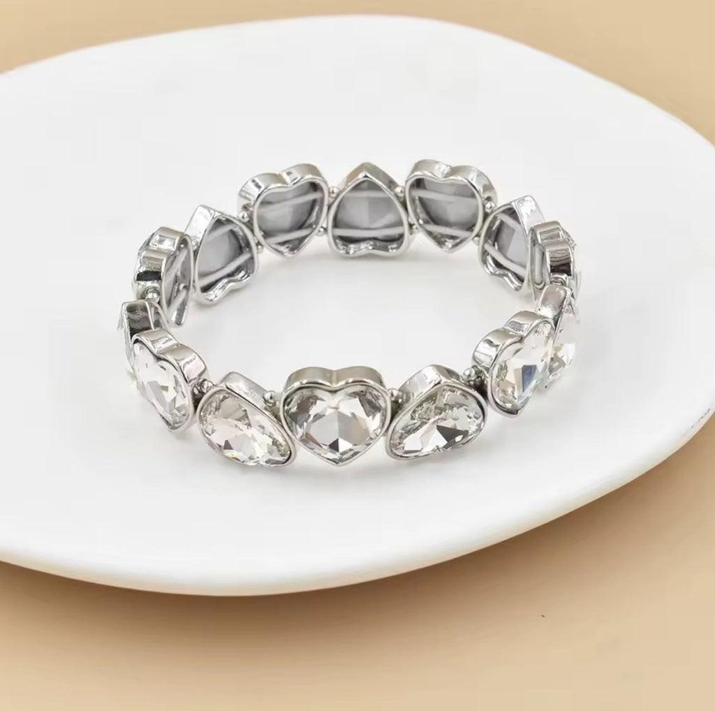 Silver Infinity Hearts Ring