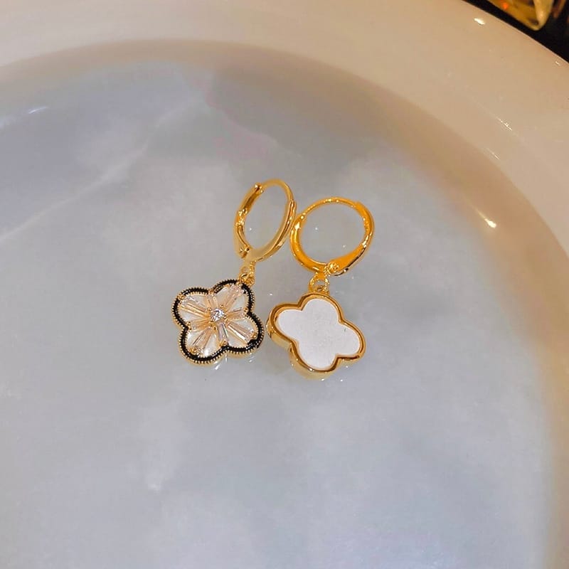 Double-sided Clover Earrings