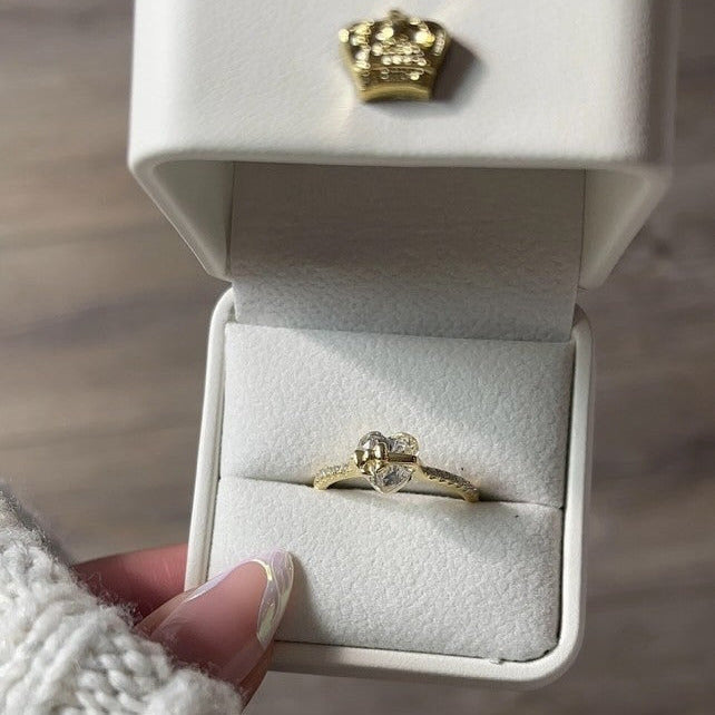 Bow Heart Ring