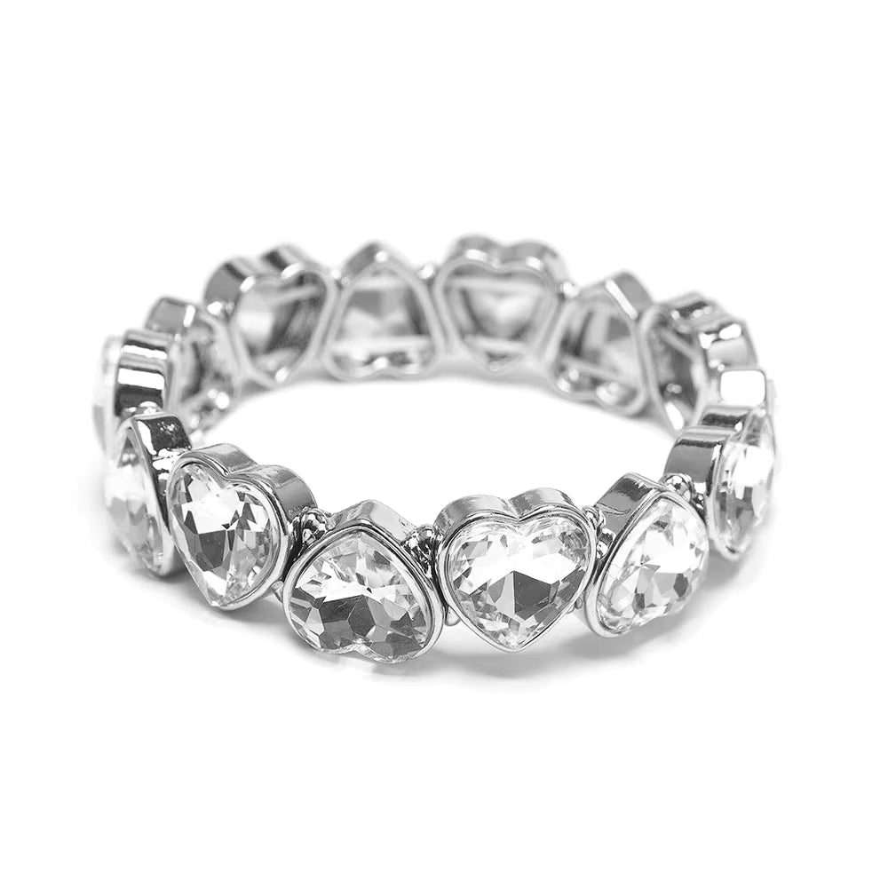 Silver Infinity Hearts Ring