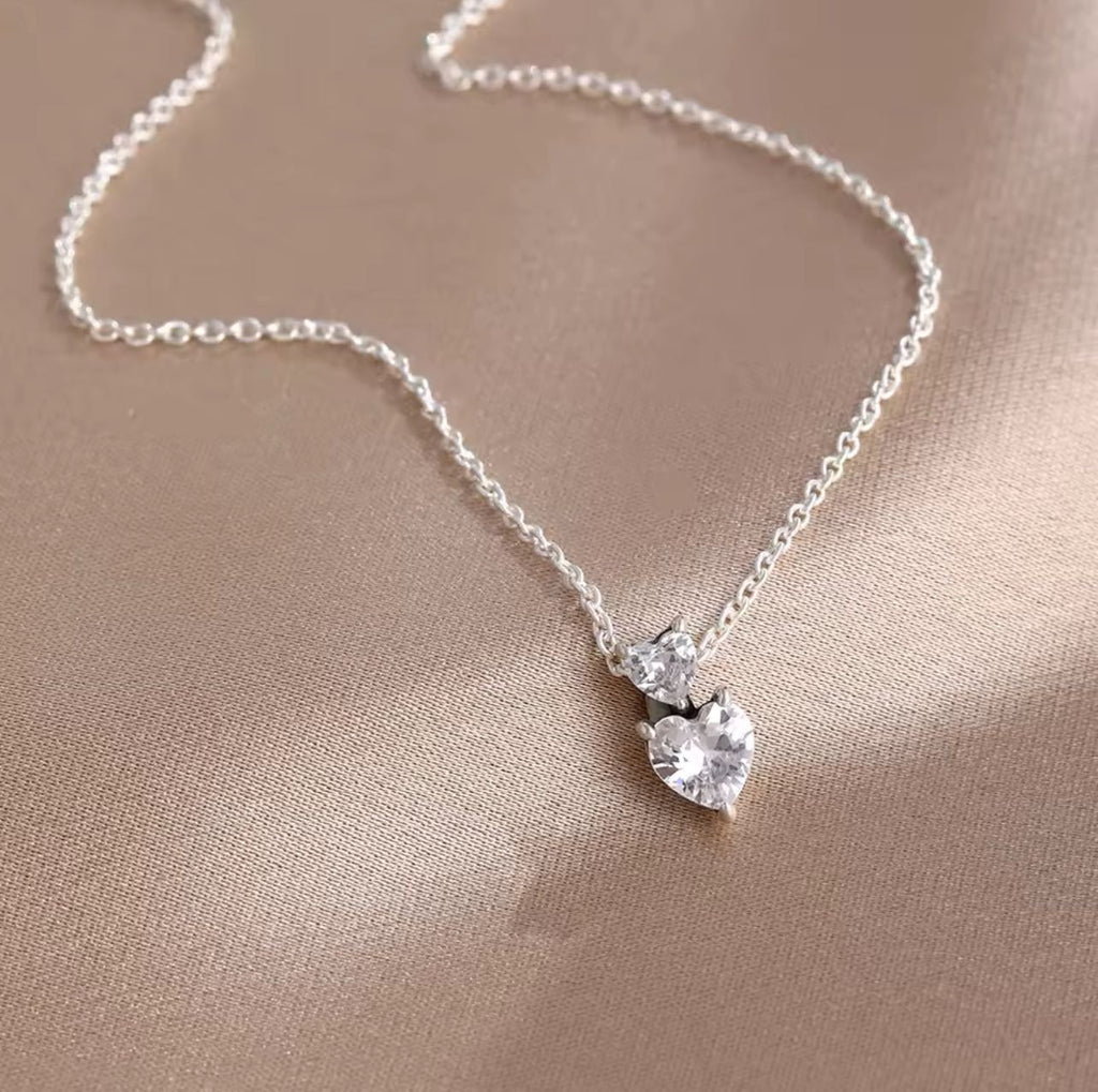 Silver Hearts Necklace