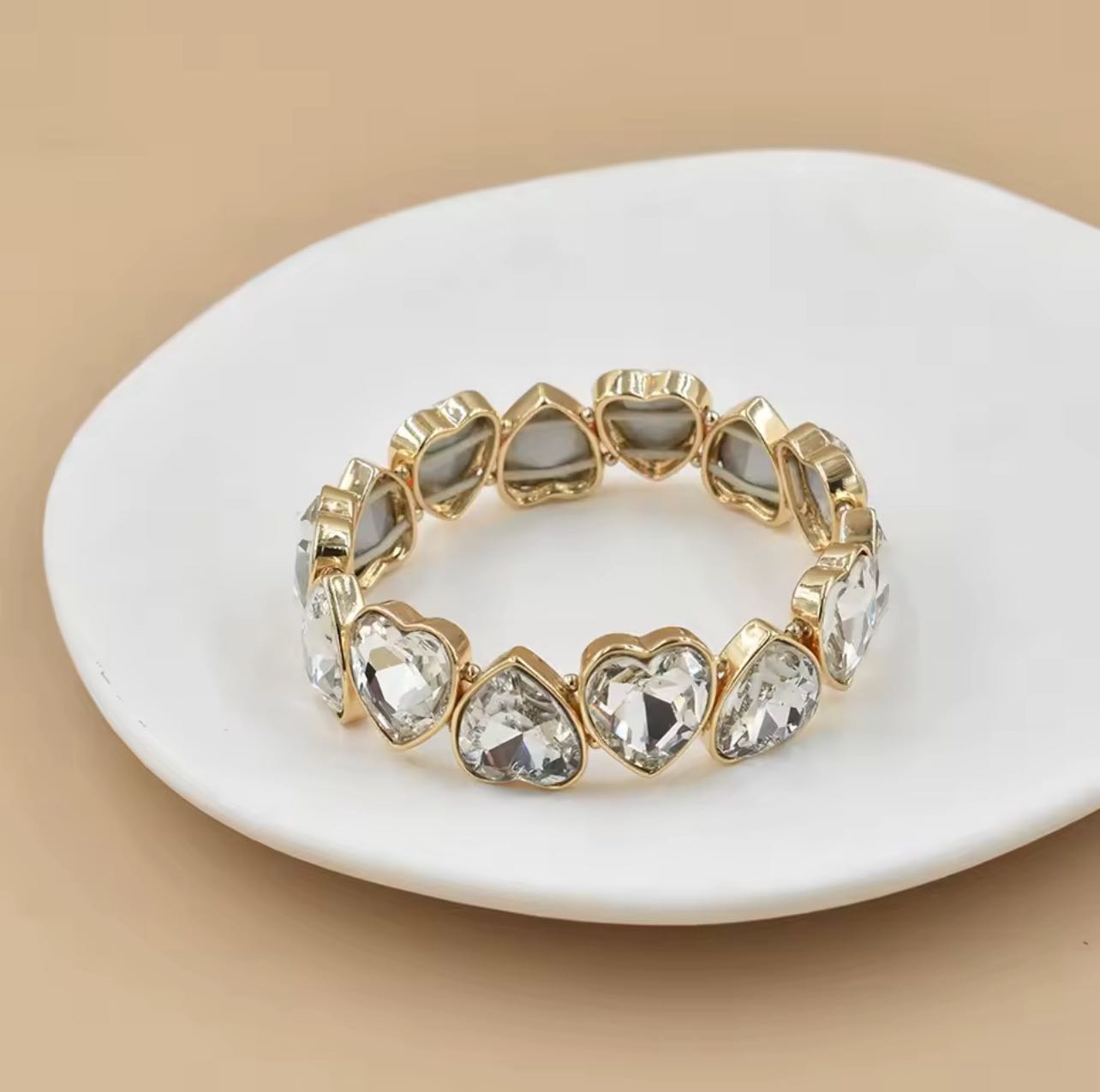 Gold Infinity Hearts Ring