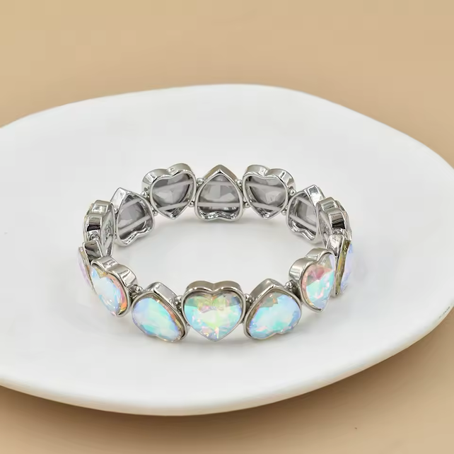 Silver Infinity Hearts Ring